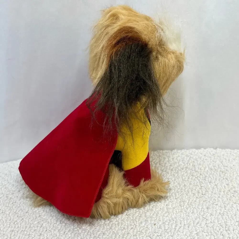 1984 Dakin Carnation Mighty Dog Terrier Cape Plush Advertising Stuffed 10